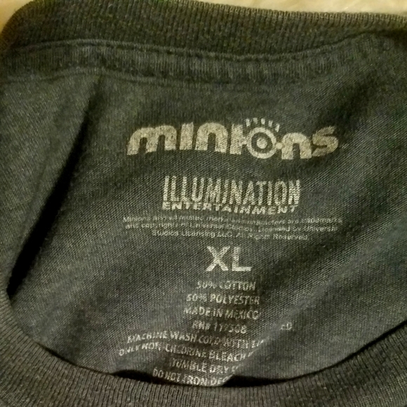 T-shirt Minions Illuminations - Manches Courtes, Gris, Lettre Au Père Noël - Taille 5/6
